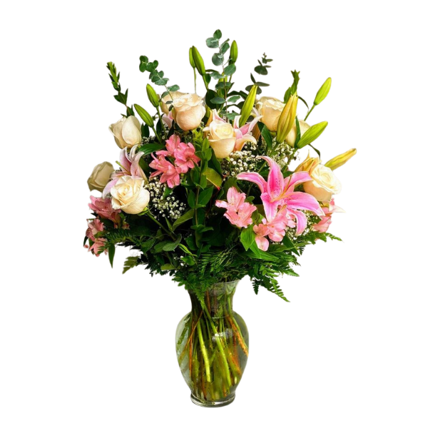 flores mixta en florero