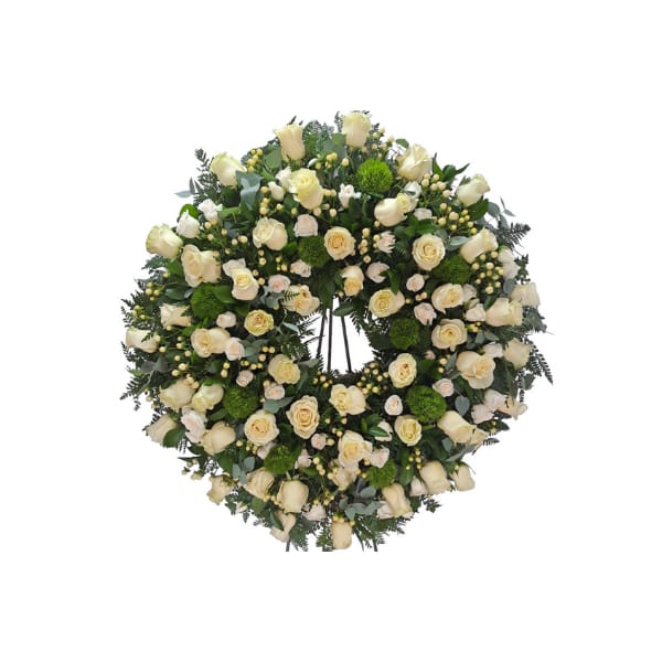 Corona premium en rosas.