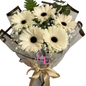 Ramo Gerberas de Nieve.