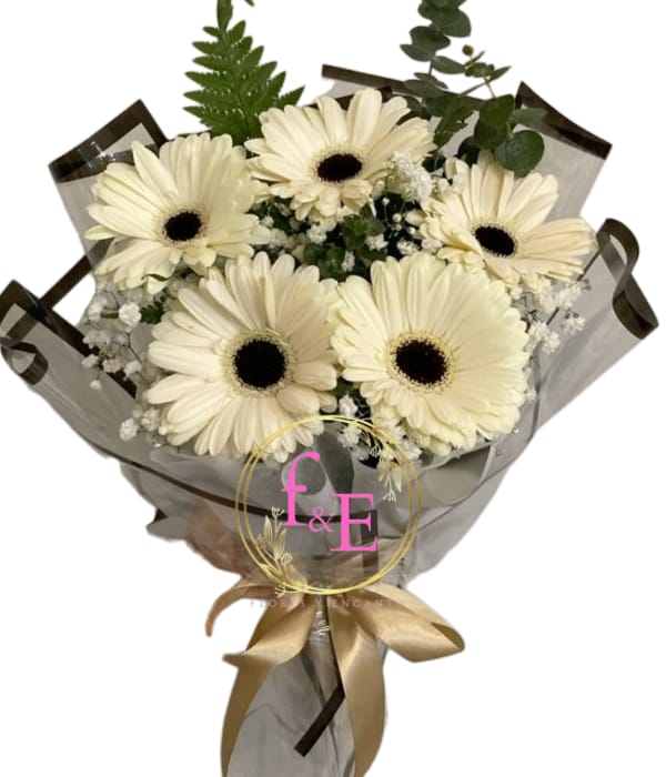 Ramo Gerberas de Nieve.