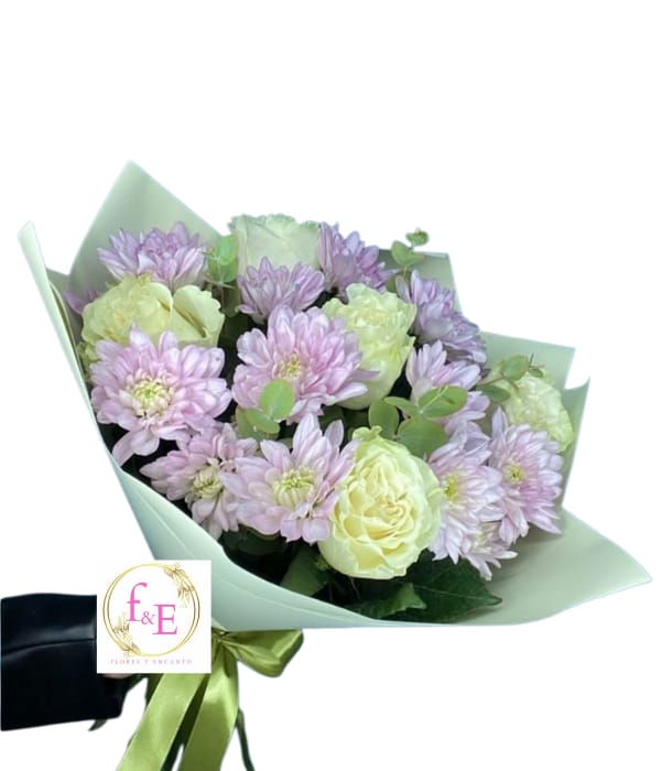 Ramo Blanco & Lila: ternura natural.