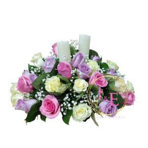 Cojín Fúnebre Descanso en Paz y Luz Eterna.