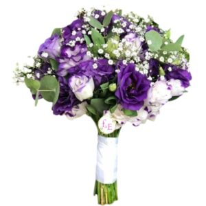 Bouquet de Lisianthus Lila:La Gracia Floral