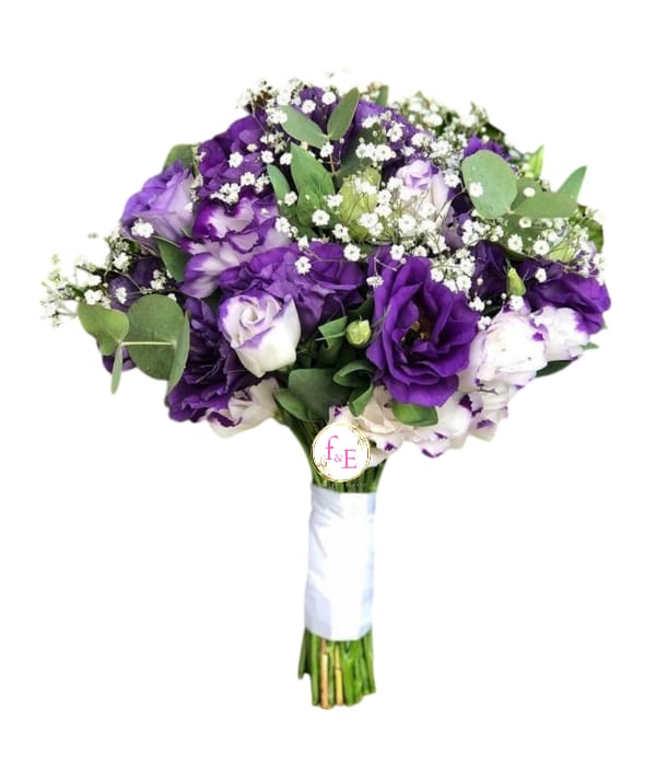 Bouquet de Lisianthus Lila:La Gracia Floral