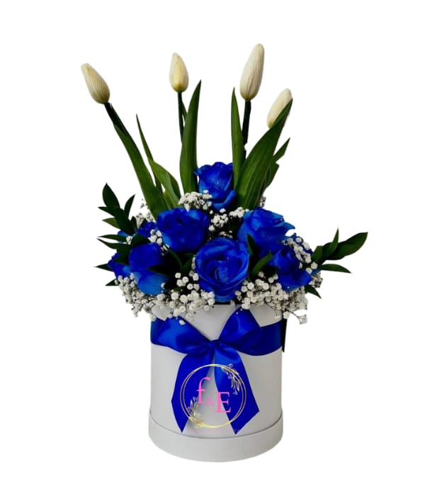 Box Floral Azul: Delicadeza y Frescura .