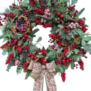 Corona Navideña Estilo Noel.