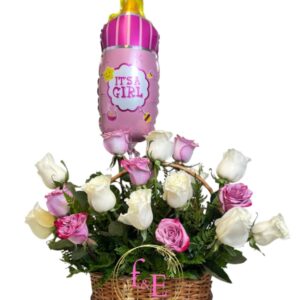 Cesta de Ternura en Tonos Suaves.