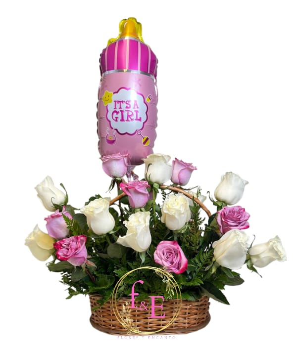 Cesta de Ternura en Tonos Suaves.