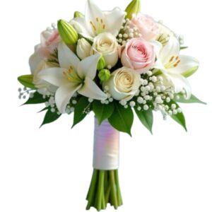 Bouquet Clásico en Rosas y Lilium.