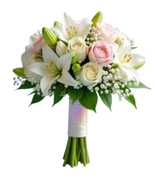 Bouquet Clásico en Rosas y Lilium.