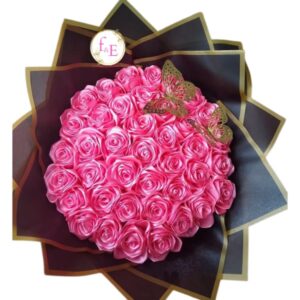 Ramo Rosa Pastel – 50 Rosas .