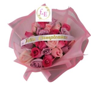 Ramo Amor en Degradé Rosado.