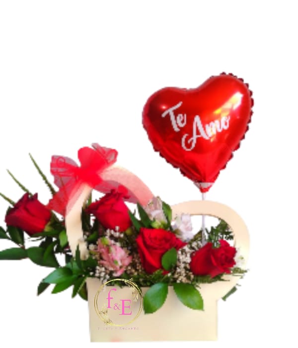 Cartera Floral Clásica Roja.