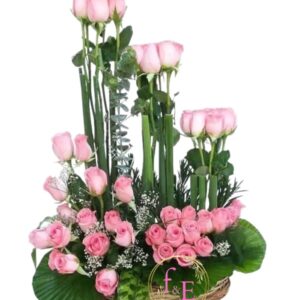Arreglo Dulce Elevación Rosada.