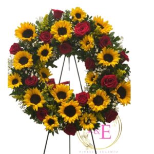 Corona Homenaje de Amor y Luz Eterna.