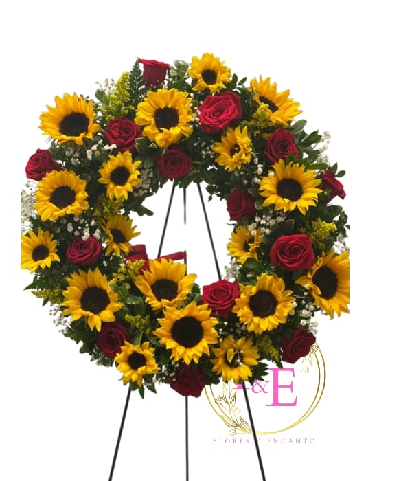 Corona Homenaje de Amor y Luz Eterna.