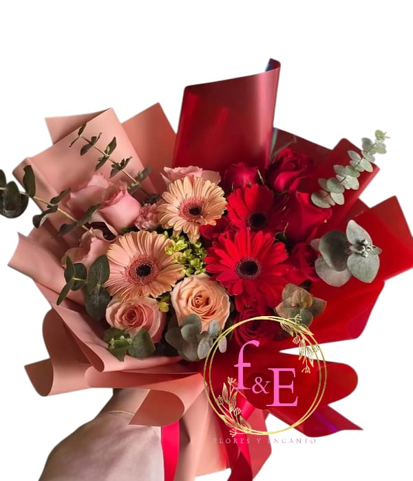 Ramo Amor en Dos Tonos.
