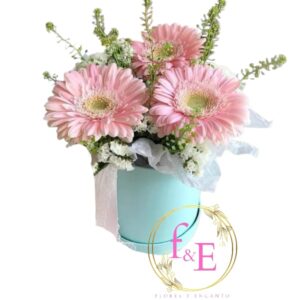 Arreglo Floral Mini Box Rosé.