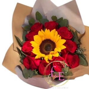 Ramo Romance Dorado.