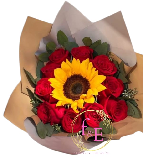 Ramo Romance Dorado.