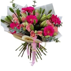 Ramo de Rosas, Lilium y Gerberas.