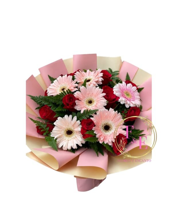 Ramo Belleza en Rosas y Gerberas.